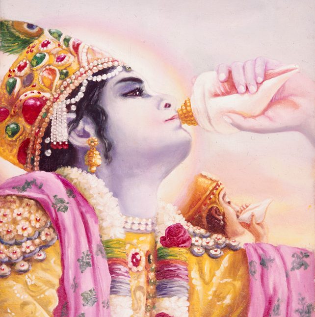 Krsna-Arjuna-blowing-conchshells-thumb