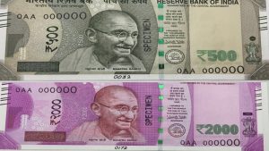 500 and 2000 fake notes