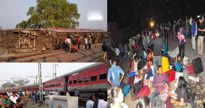 कानपुर में हुआ बड़ा ट्रेन हादसा, पूर्वा एक्सप्रेस के 12 डिब्बे पटरी से उतरे, 14 यात्री घायल