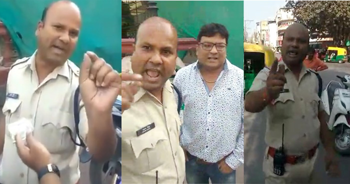 'कांग्रेस का राज है, यहां रहना है तो माननी होगी बात', यहाँ पुलिसवाले को खुलेआम धमकाते दिखा शख्स