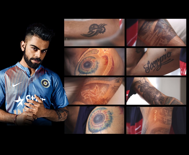 Indian cricketers and their tattoos  PHOTOS Virat Kohli to Hardik  Pandya Indian cricketers who are obsessed with tattoos  Cricket News