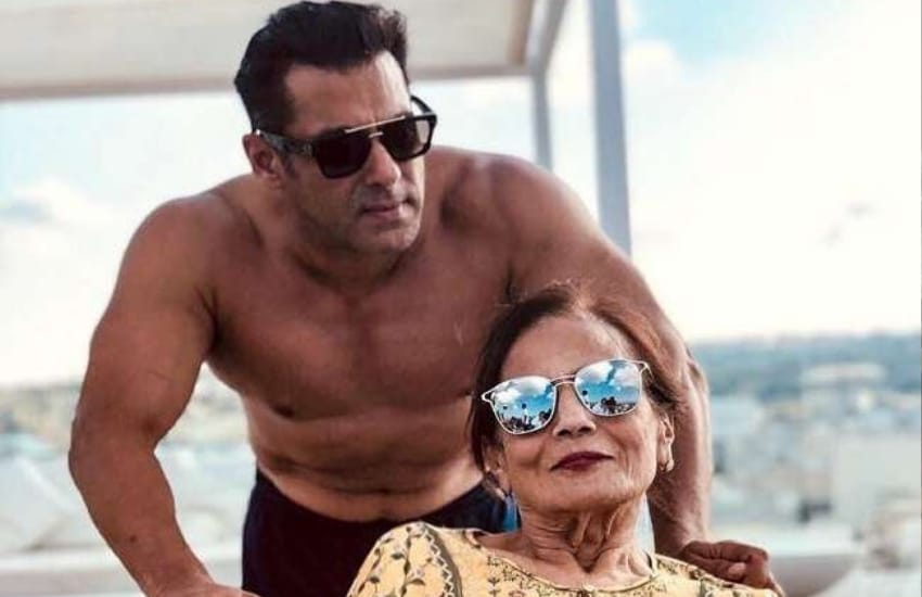 Salman Khan And His Mother salma